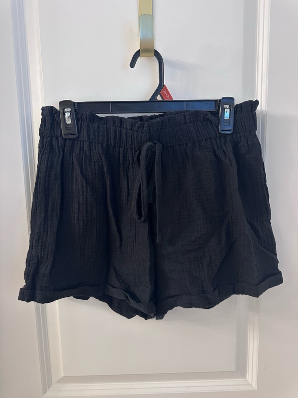 SHEIN Black Casual Drawstring Athletic Shorts